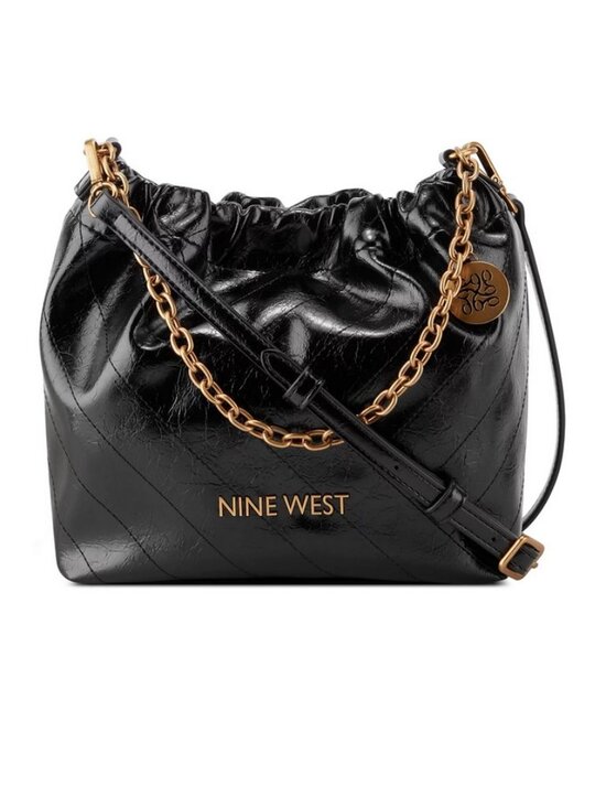 Nine West Handbags - Black Crossbody Quilted Black Bag by Nine West, removable and adjustable strap